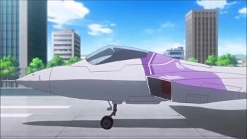 1boy 1girl 69 ahoge aircraft airplane animated belka_valentina blue_eyes blush breasts censored cockpit cum cum_in_mouth cum_on_body cum_on_breasts cum_on_upper_body cunnilingus cunnilingus_through_clothes ejaculation english_text fellatio fighter_jet flight_suit handjob honoo_no_haramase_oppai_ero_appli_gakuen huge_breasts large_breasts military_vehicle mosaic_censoring nipples no_panties oral paizuri premature_ejaculation short_hair subtitled tagme undressing video white_hair