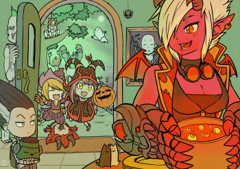 2boys 6+girls annie_(league_of_legends) bat_(animal) brand_(league_of_legends) bride_of_frankenstein candy cosplay demon_vi elise_(league_of_legends) fiddlesticks food frankenstein's_monster frankenstein's_monster_(cosplay) halloween halloween_costume happy_halloween hat jack-o'-lantern katarina_(league_of_legends) league_of_legends leng_wa_guo lulu_(league_of_legends) moon multiple_boys multiple_girls nocturne_(league_of_legends) nunu_(league_of_legends) pix_(league_of_legends) pumpkin teemo trick_or_treat tristana_(league_of_legends) vi_(league_of_legends) vladimir_(league_of_legends) willump witch witch_hat zombie