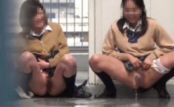 2girls animated animated_gif asian black_hair censored clothes_lift female_pubic_hair grass japanese_(nationality) jav legs legs_apart lowres model_request mosaic_censoring multiple_girls no_panties outdoors panties_around_leg pee peeing peeing_together pubic_hair real_life school_uniform serafuku skirt skirt_lift socks standing voyeur_pov voyeurism